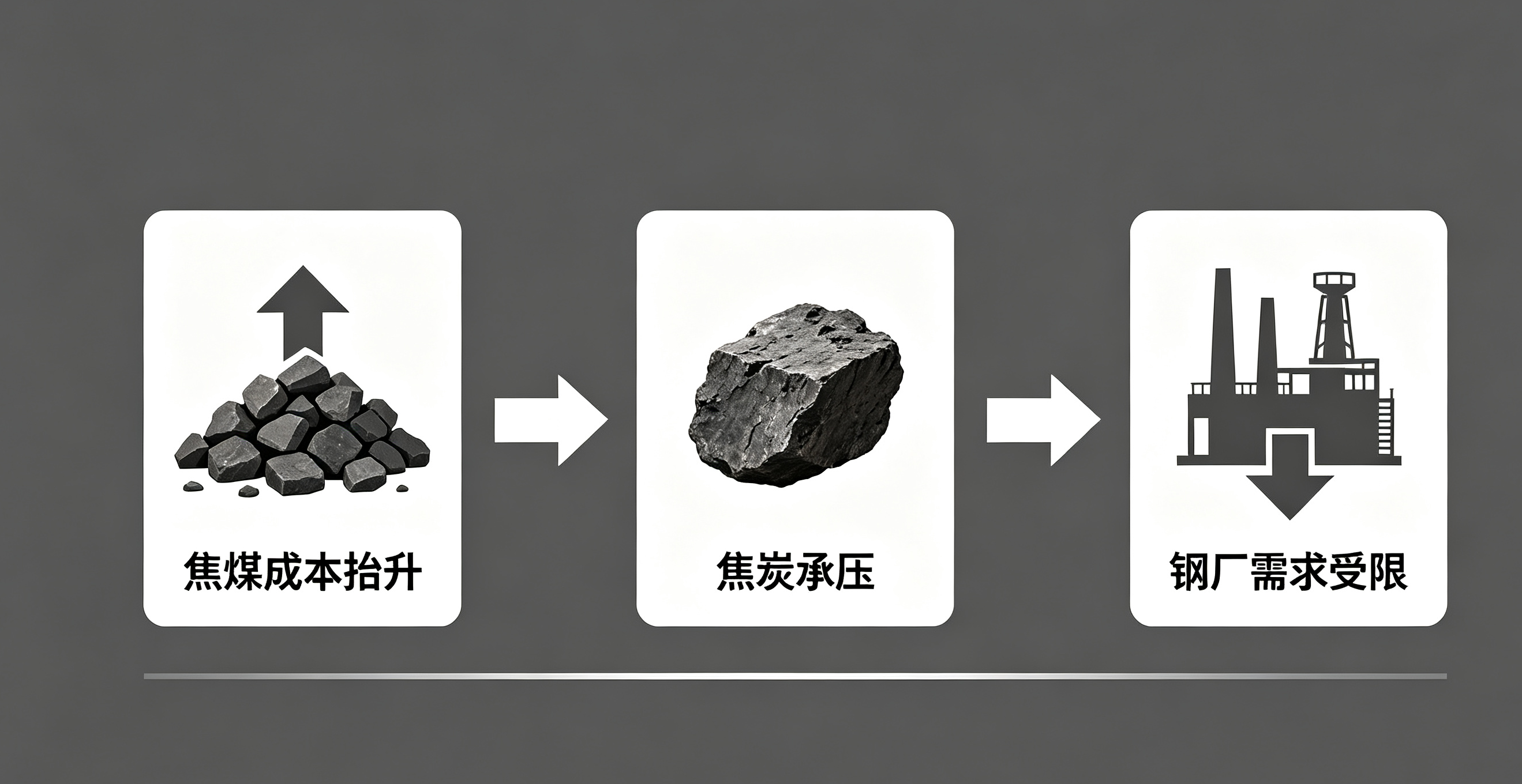 焦炭期货 09‑10：处在夹缝中的加工品，成本传导不是无限循环示意图